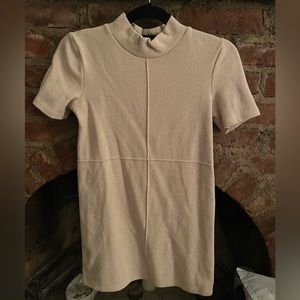 Zara cream sweater T-shirt dress